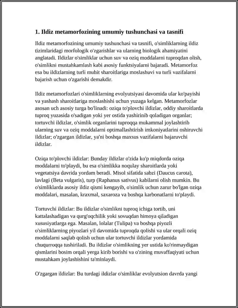 ILDIZ, POYA, BARG METOMORFOZI 3
