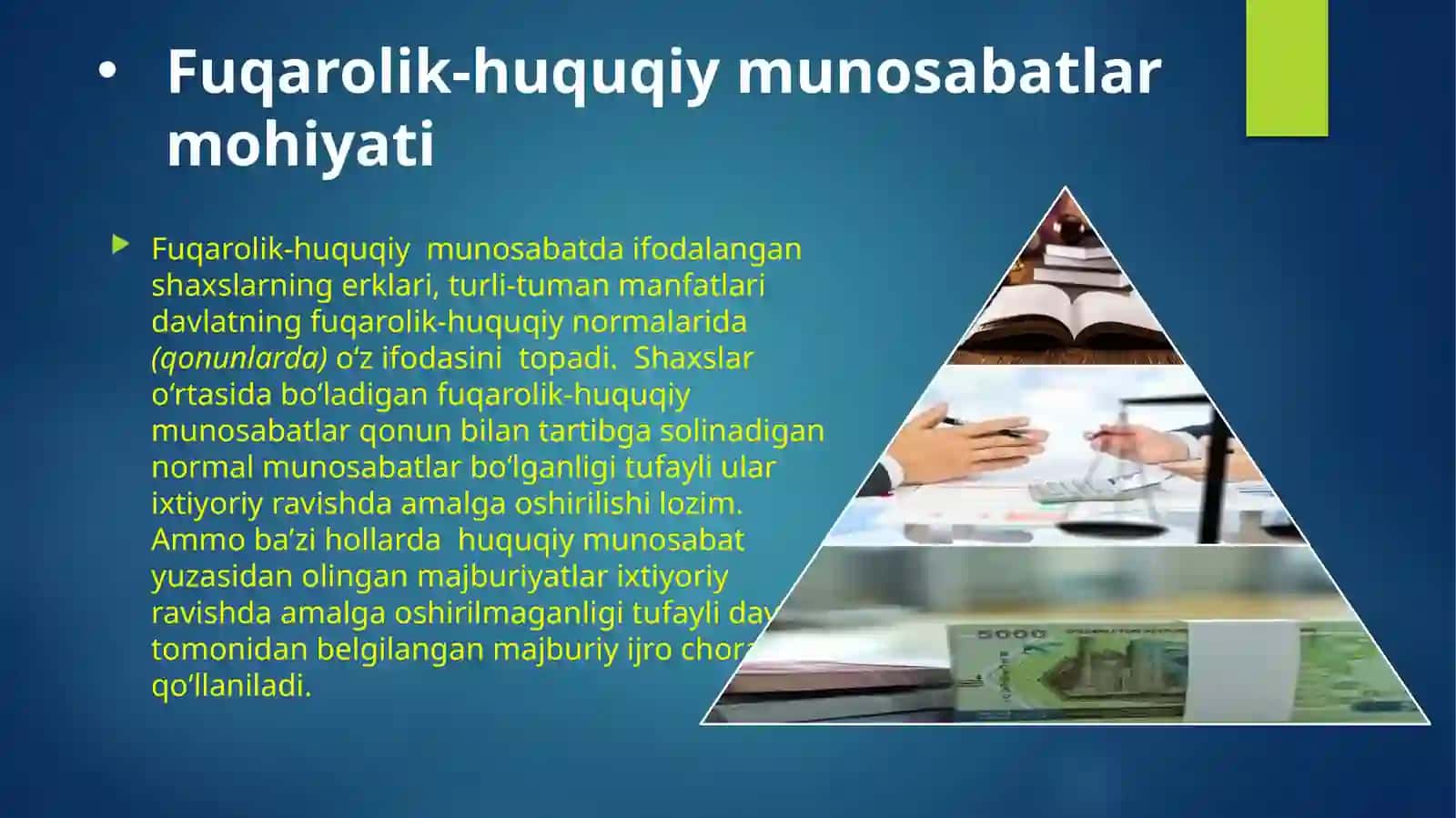 Fuqarolik huquqiy munosabatlar 3