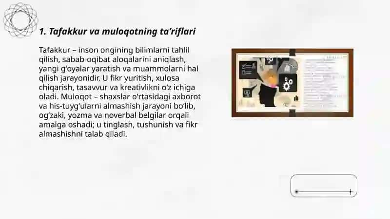 Tafakkur va Muloqot 3