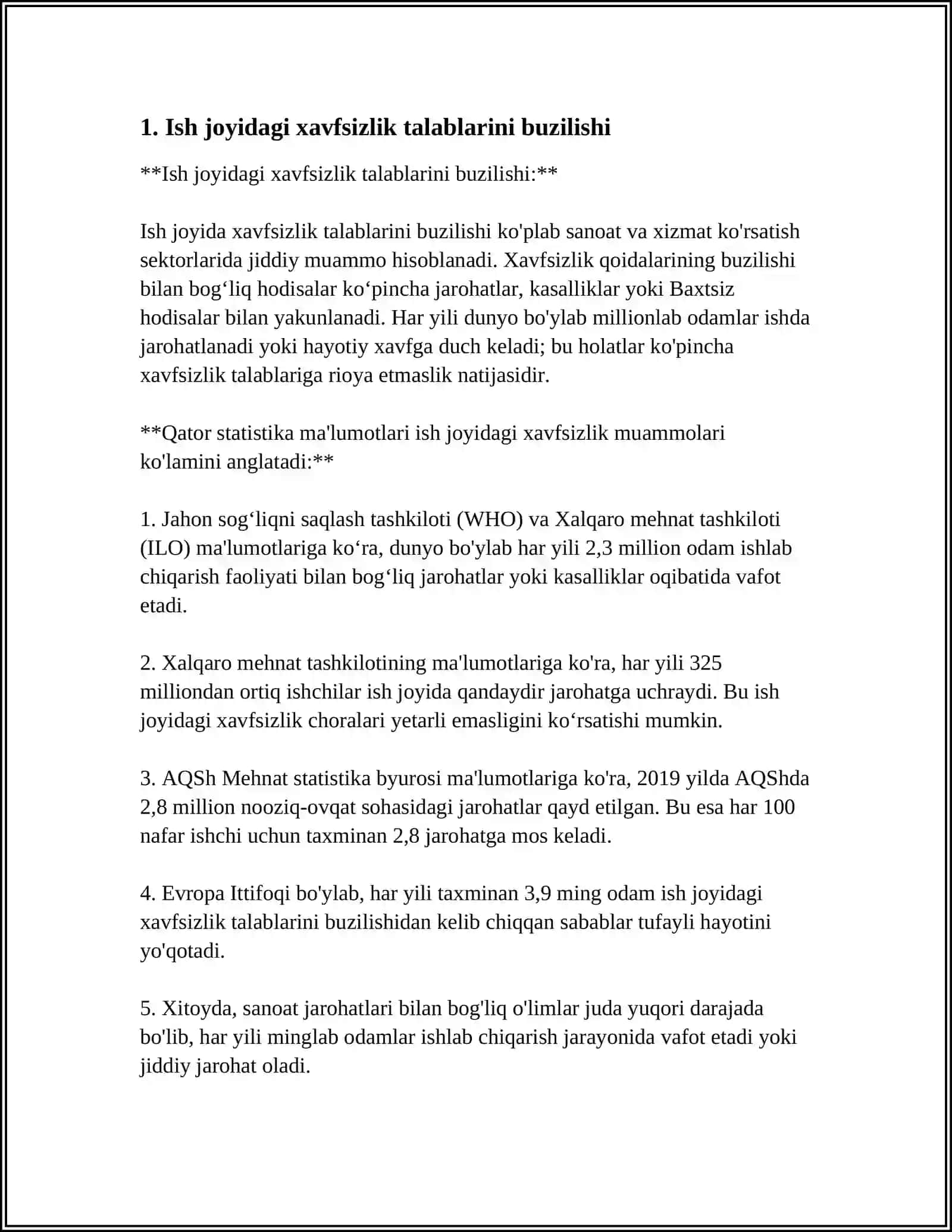 SANAAT KARXONALARIDA BAXTSIZ HODISALAR 3