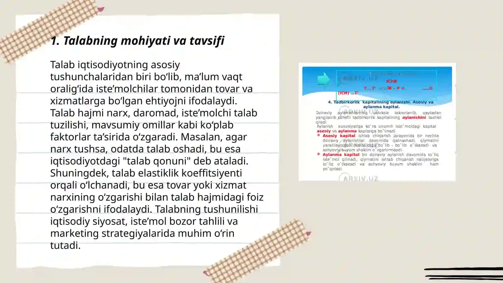 talab va taklif 3