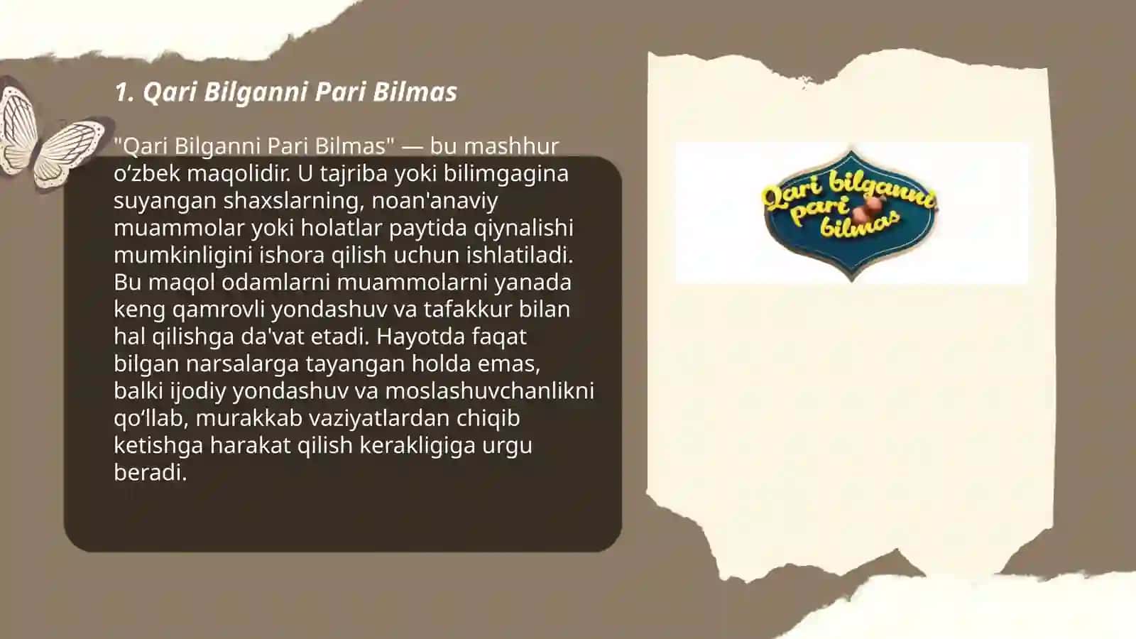 Qari Bilganni Pari Bilmas 3
