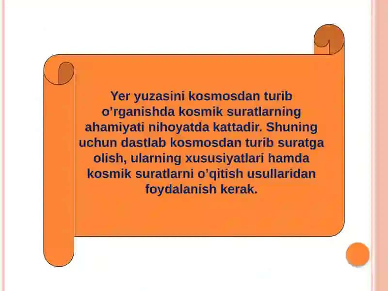 Kosmik suratlarni topografik tahlil qilish 3