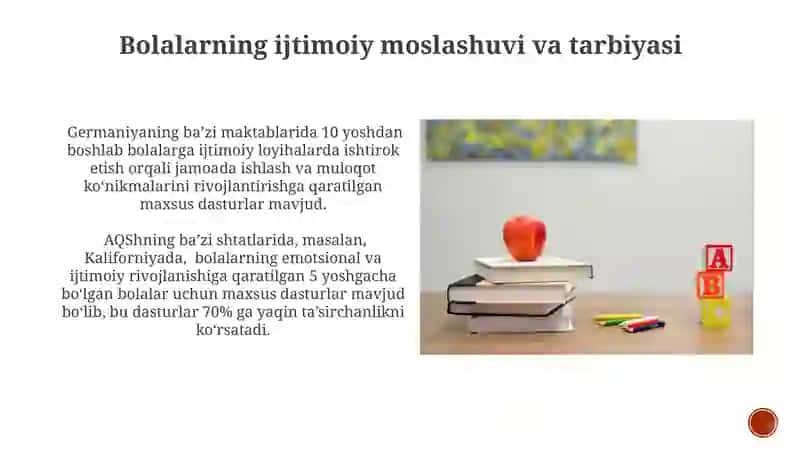 Bolalarning ijtimoiy moslashuvi va tarbiyasi 3