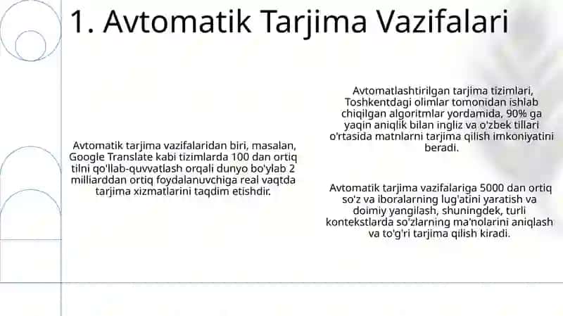 Avtomatik Tarjimaning maqsad va vazifalari 3