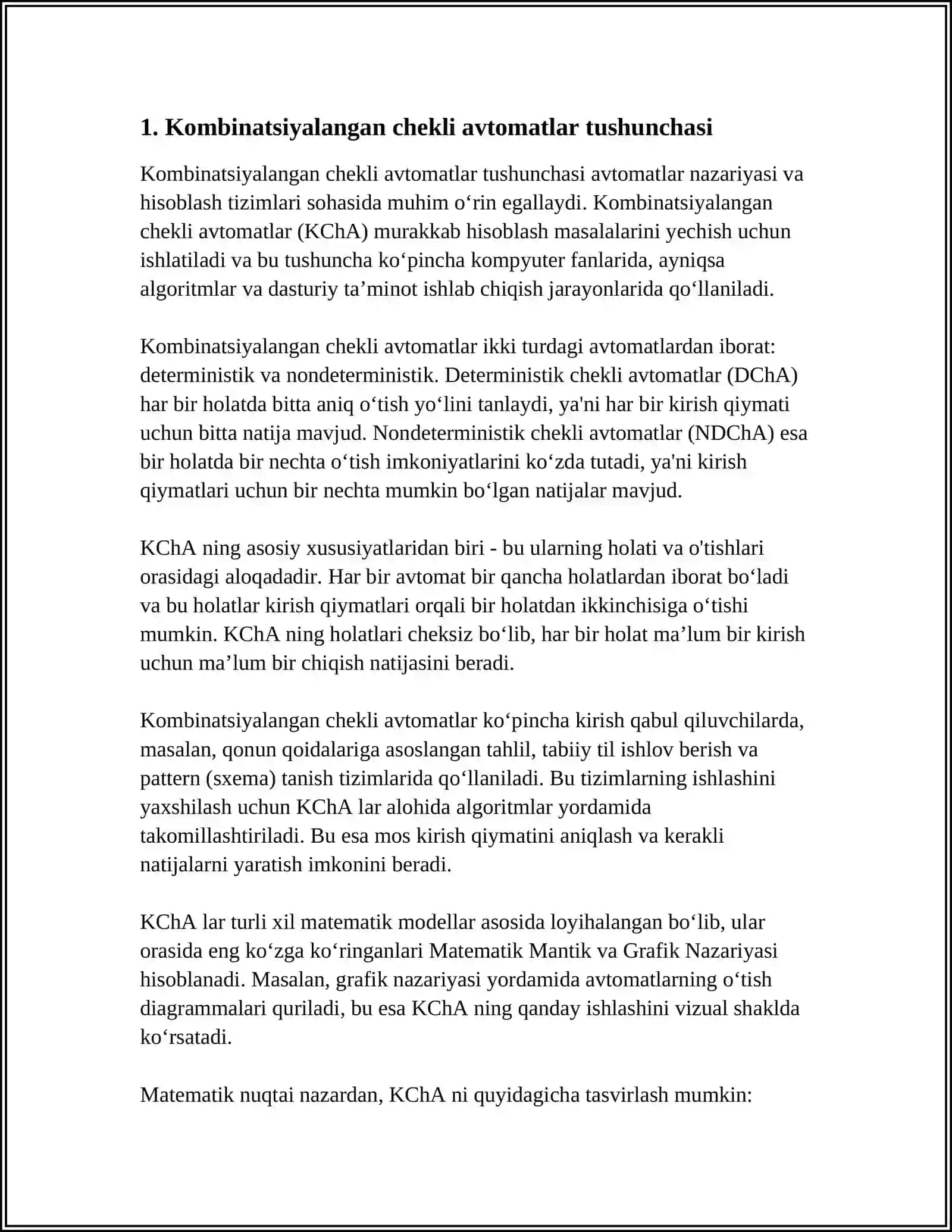 KOMBINATSIYALANGAN CHEKLI AVTOMATLAR 3