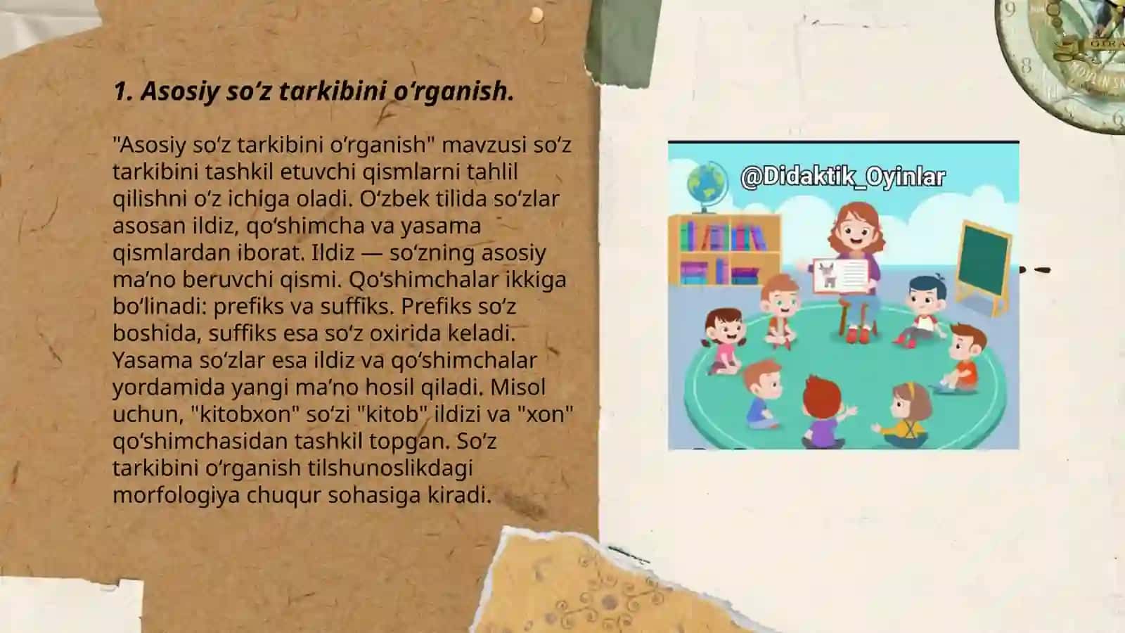 So‘z tarkibini o‘rganishda leksik mashqlarni tashkil etish 3