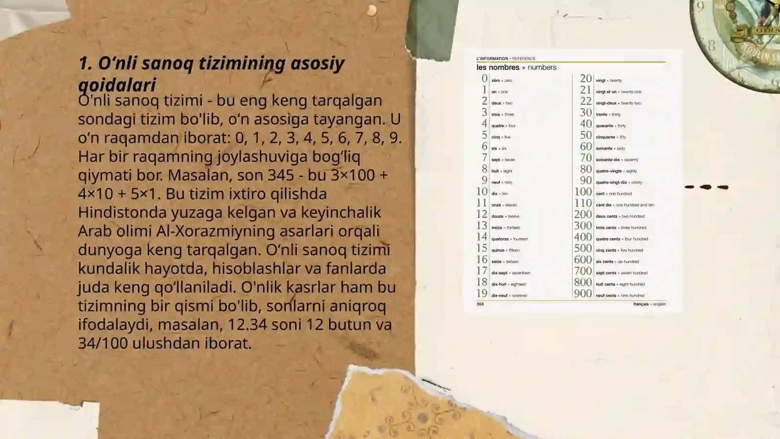 Oʻnli sanoq tizimining asosiy qoidalari 3