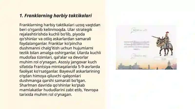 Franklarning harbiy taktikalari 3