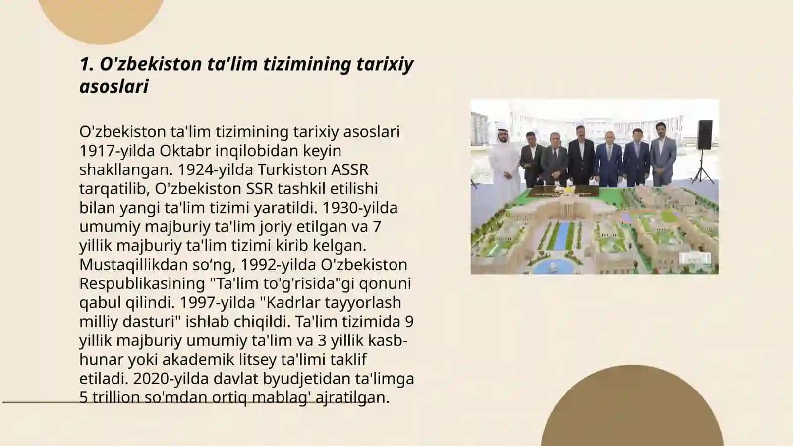 O'zbekiston ta'lim tizimining tarixiy asoslari 3