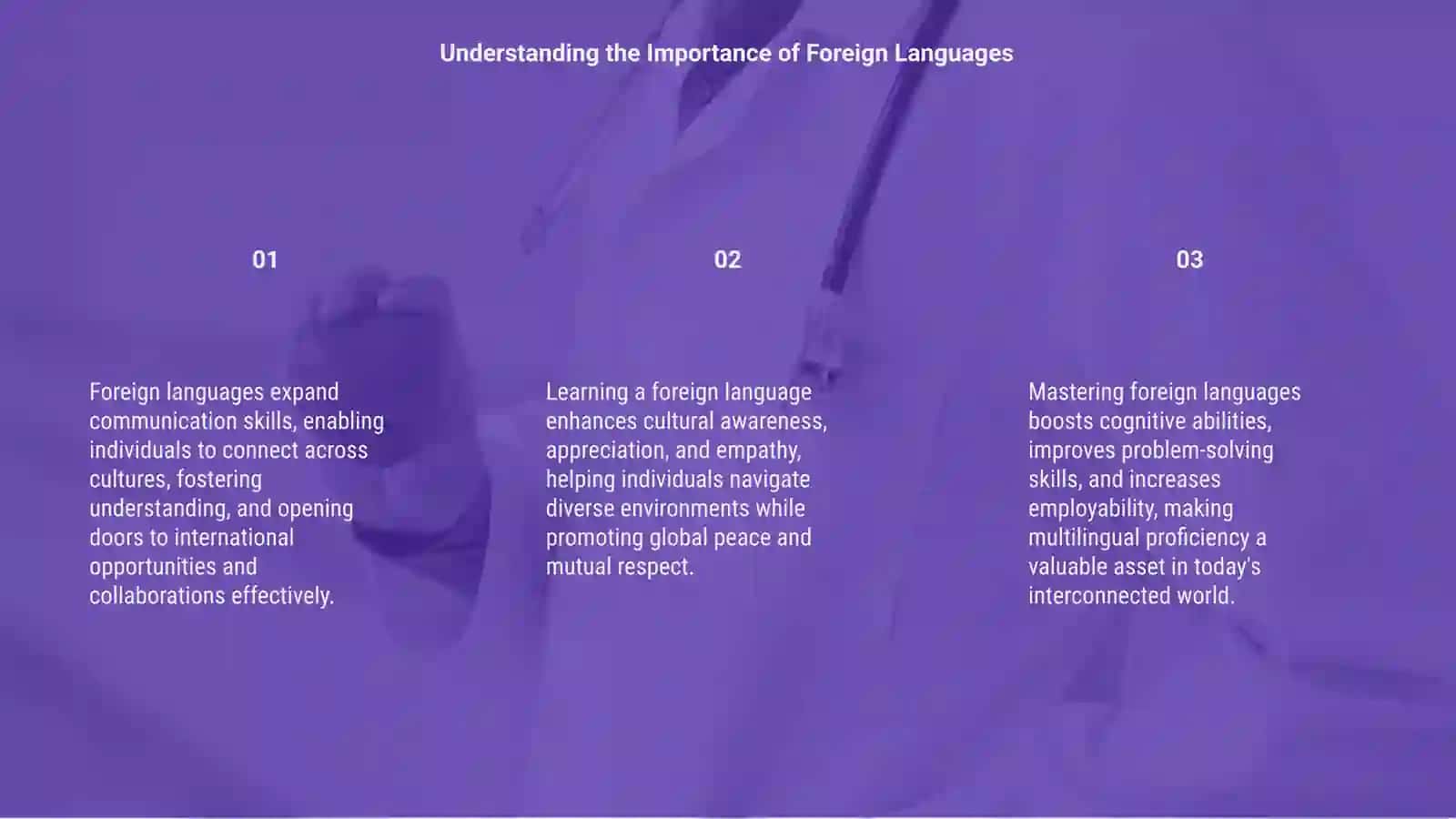 The Role of Foreign Language 3