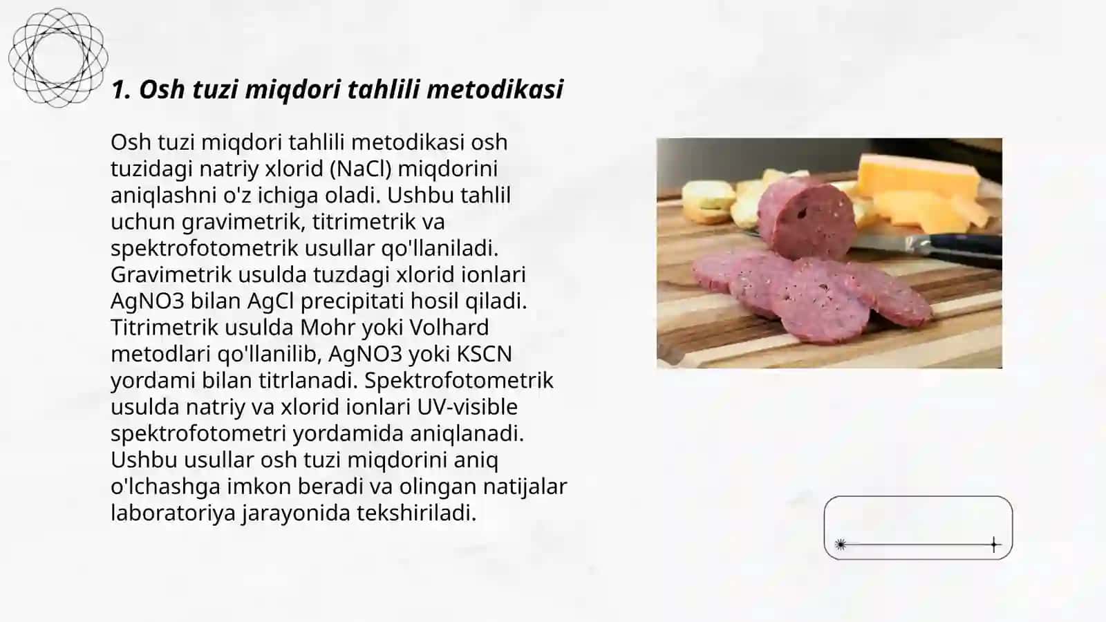 Osh tuzi miqdori tahlili metodikasi 3