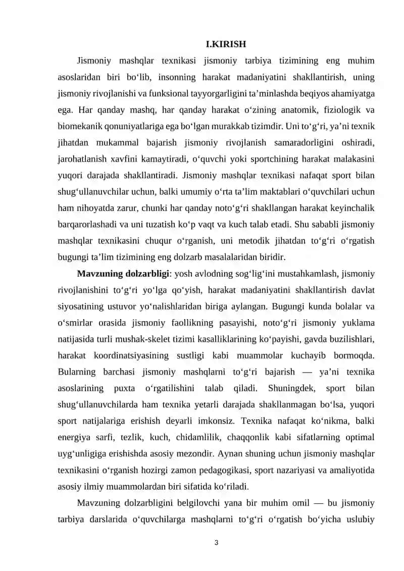 Jismoniy mashqlar texnikasi 3