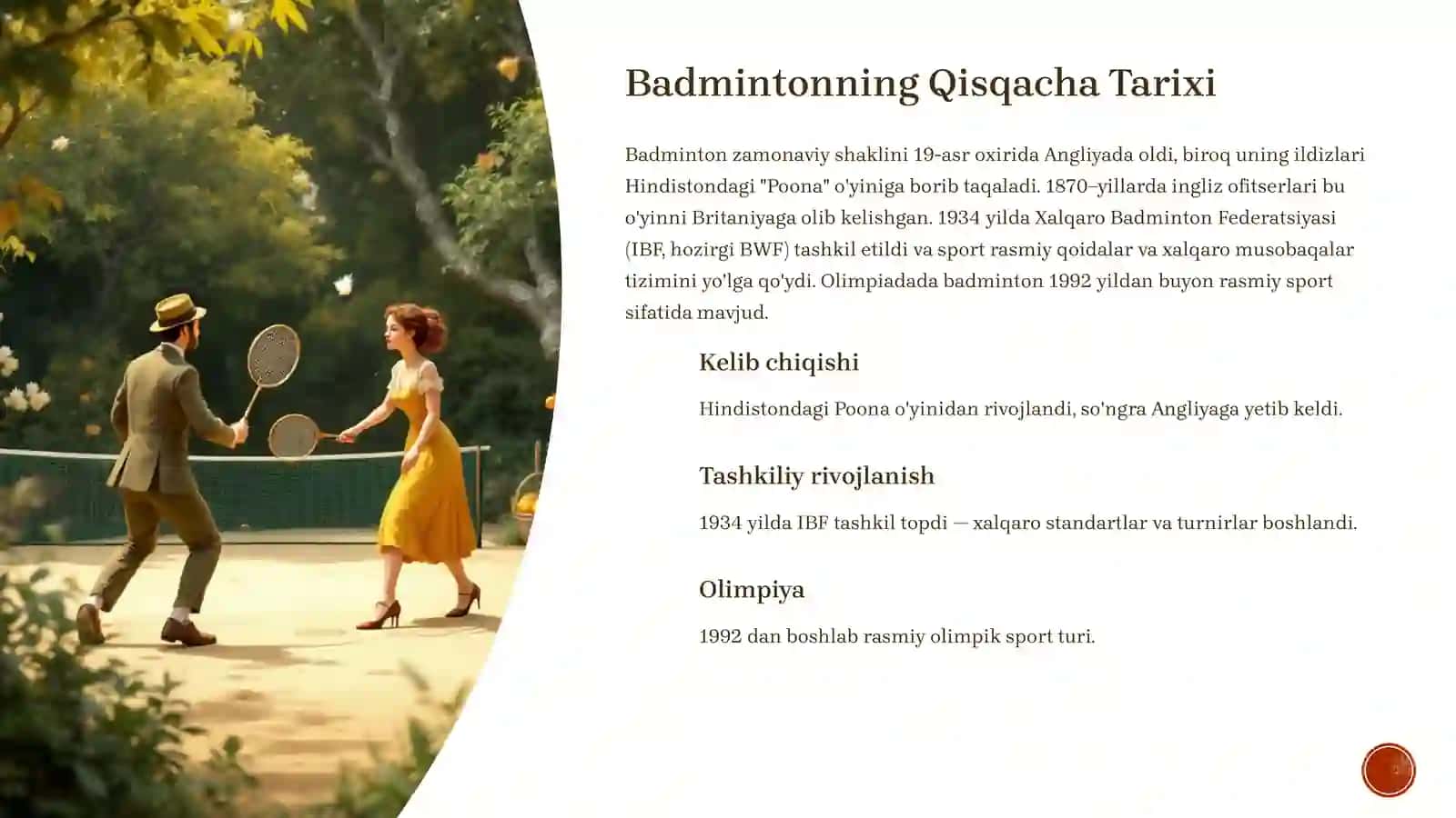 Badminton: Tezlik va Mahorat Sporti 3