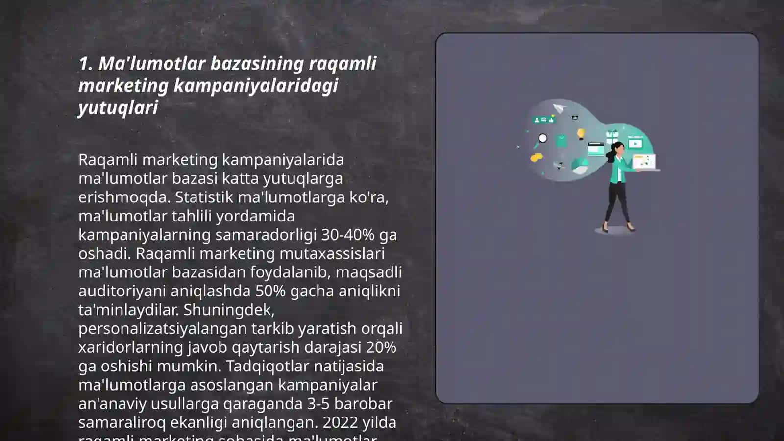 Raqamli marketingda ma'lumotlar bazasining roli 3