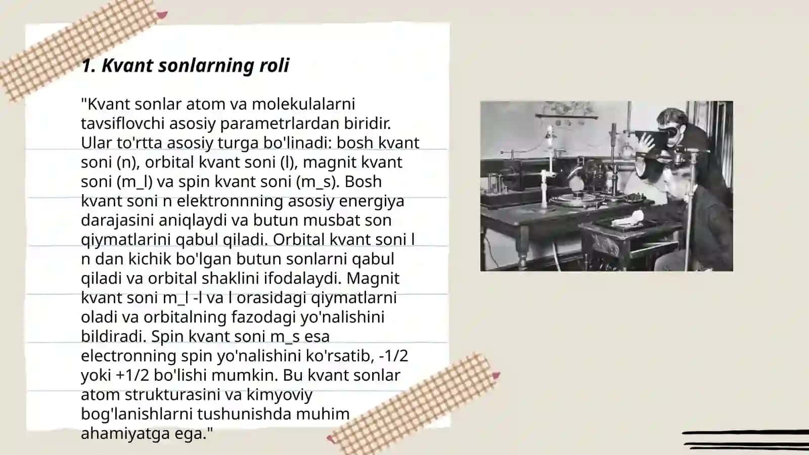 Elektronlarning energetik pogonachalarda taqsimlanishi 3