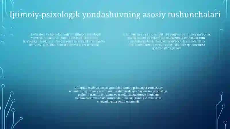 Ijtimoiy-psixologik yondashuv 3