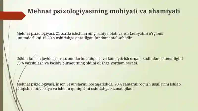 Mehnat psixologiyasi 3