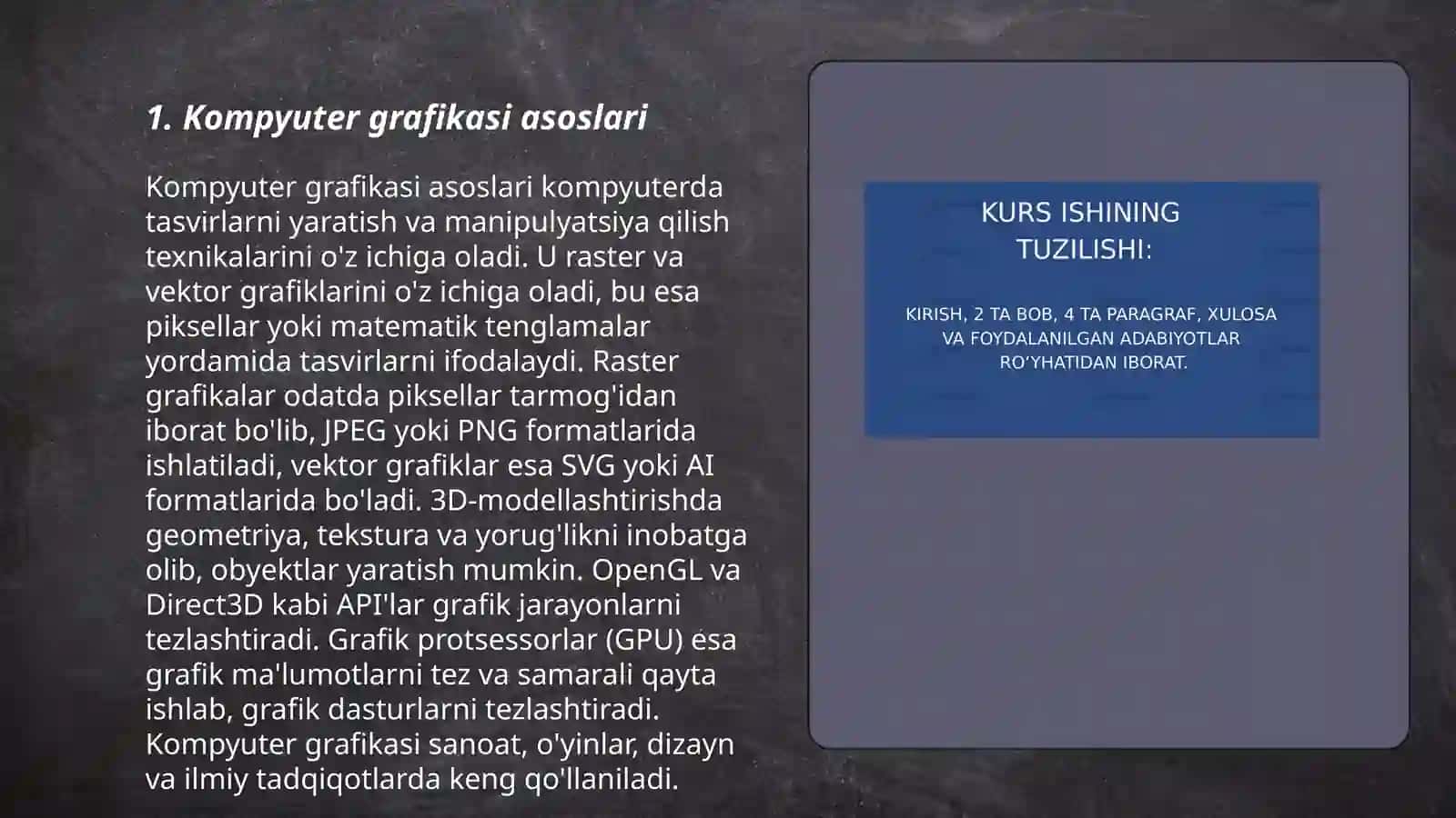 Kompyuter grafikasi va dizayn 3