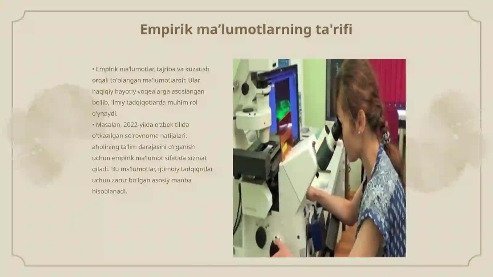 Empirik maʼlumotlar turlari 3