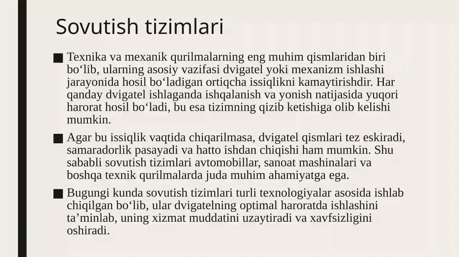 Sovutish tizimlari 3