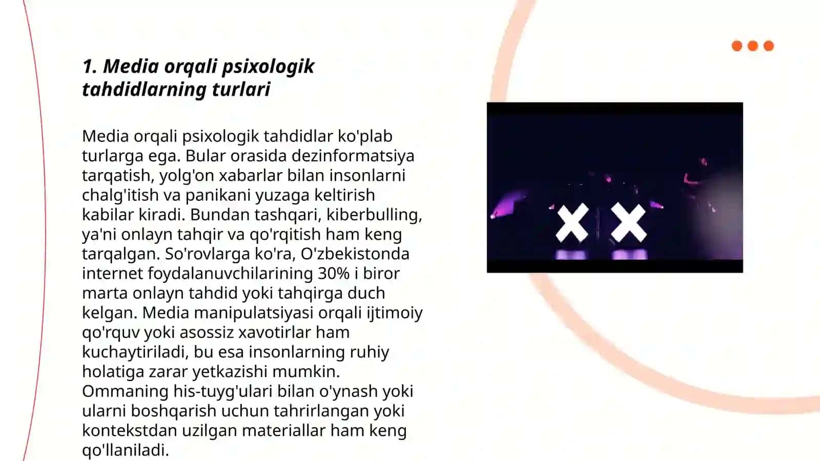 Media maydonida psixologik,diniy va madaniy tahdidlar 3