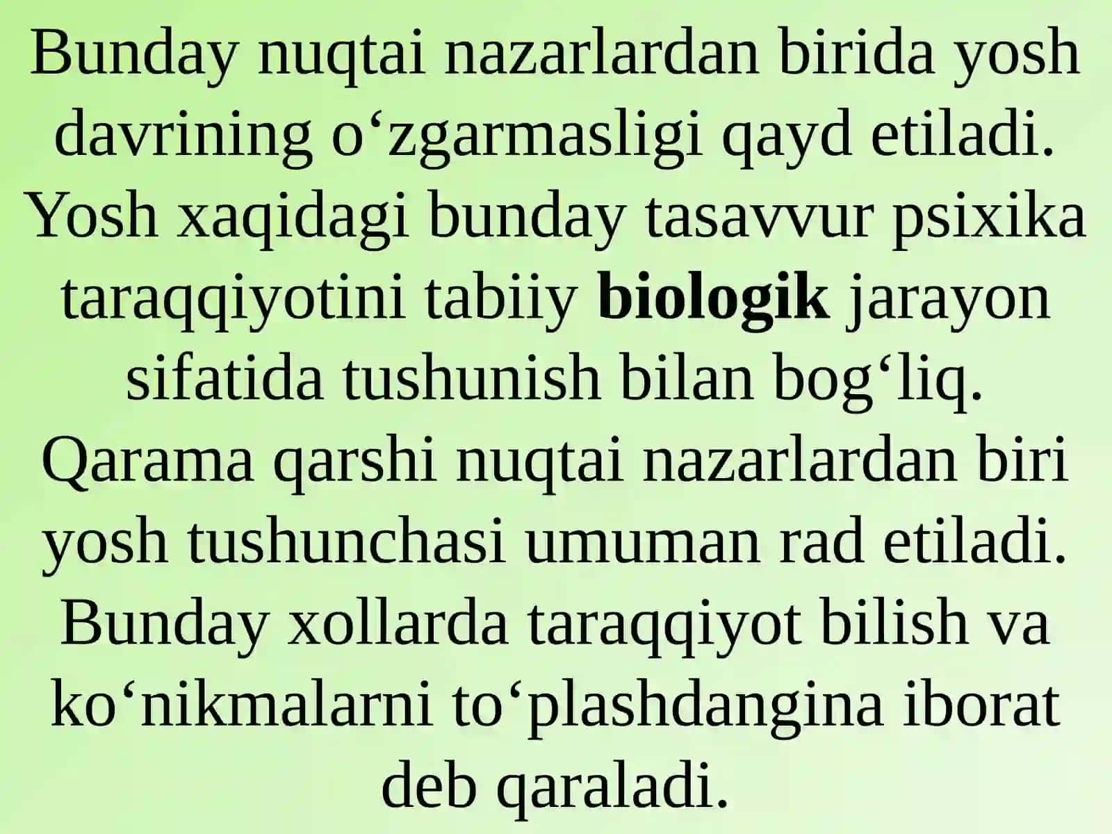 Yosh davrlarni tabaqalash va yosh inqirozlari 3