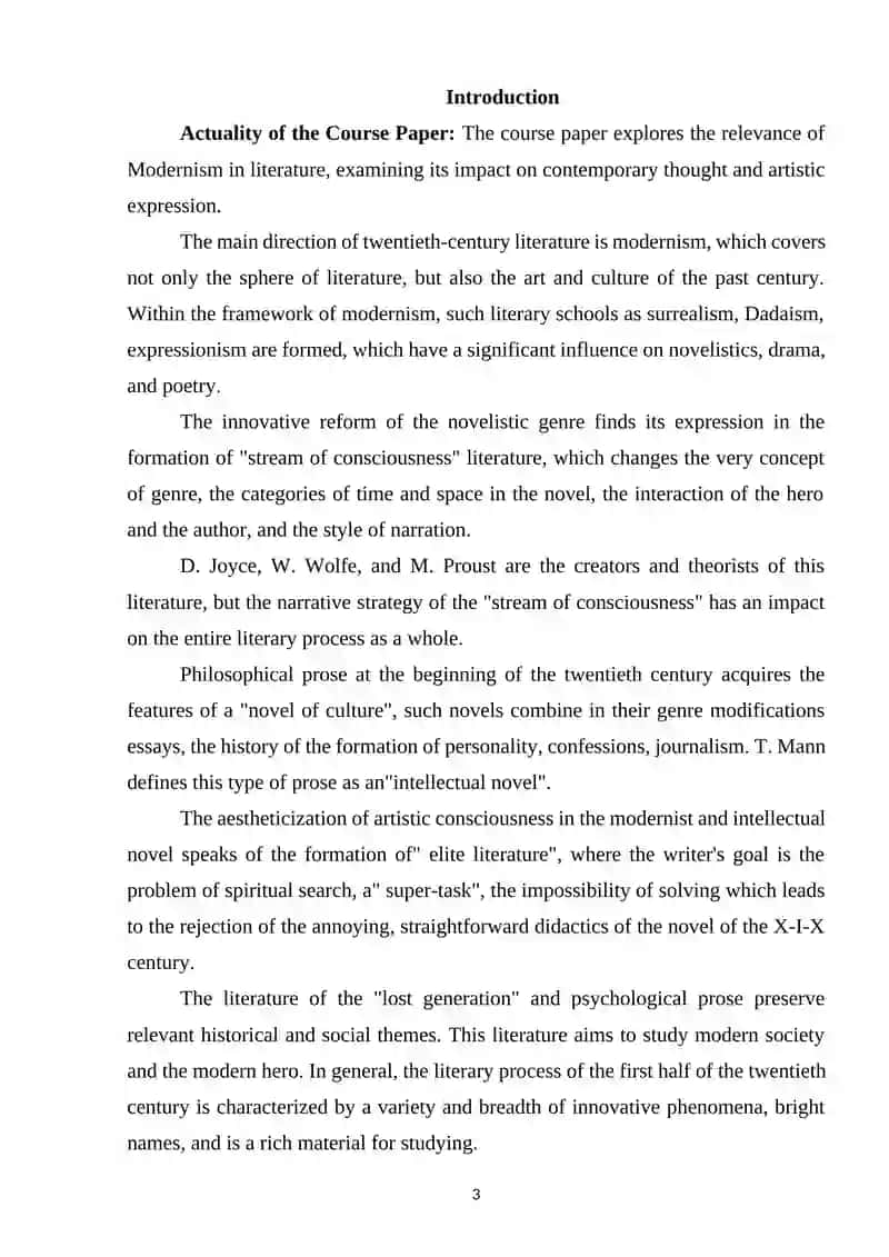 Modernizm literary 3