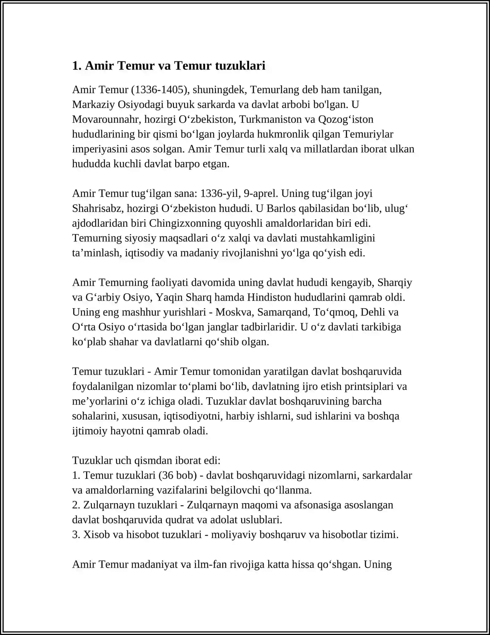 TEMUR TUZUKLARI 3