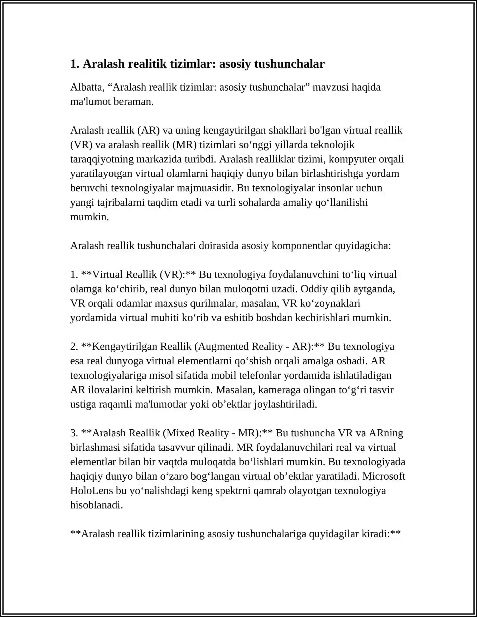 TA'LIM TIZIMIDA ARALASH REALITIK TIZIMLARIDAN FOYDALANISH 3