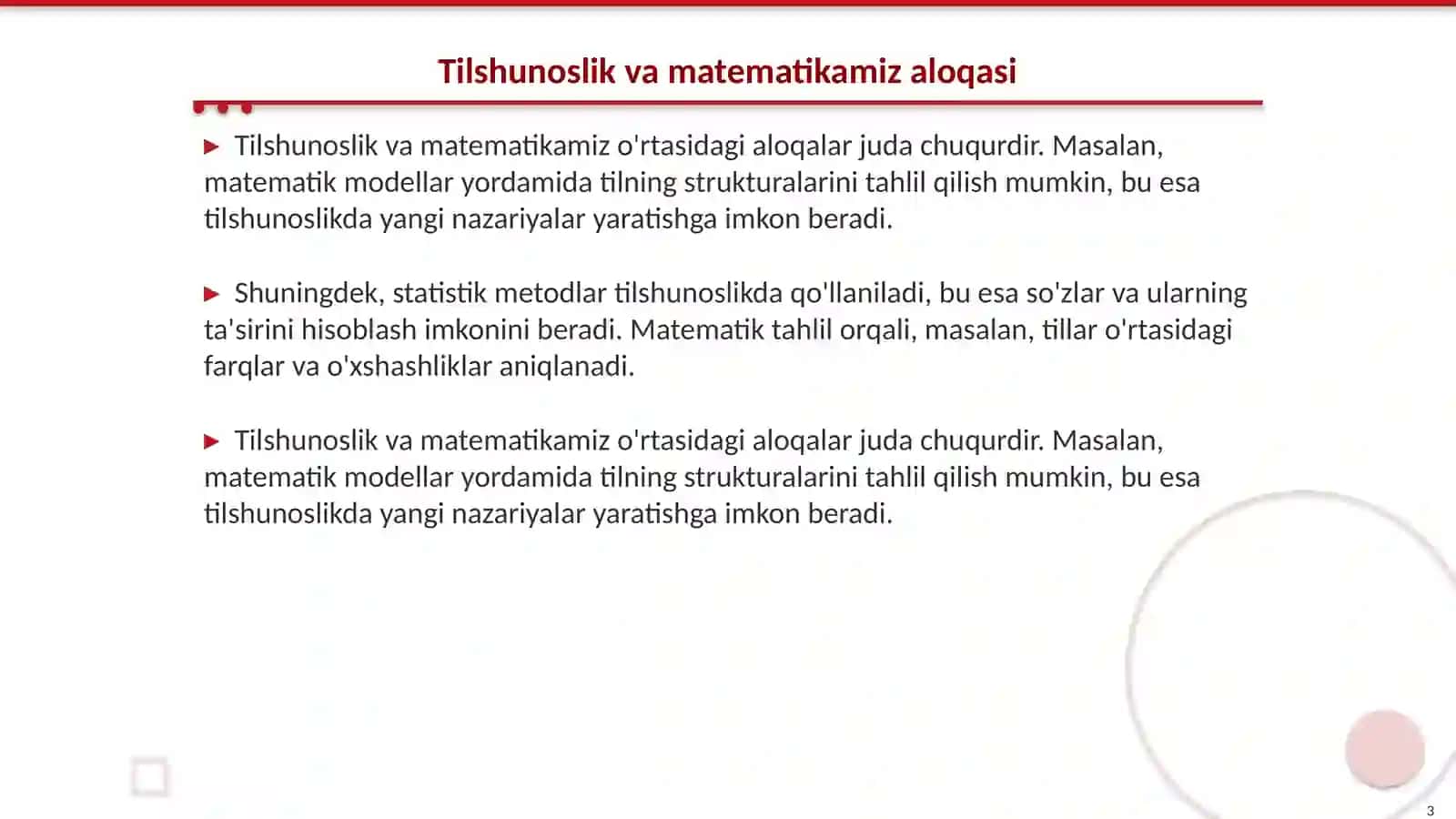 Tilshunoslikning aniq fanlar bilan munosabati 3
