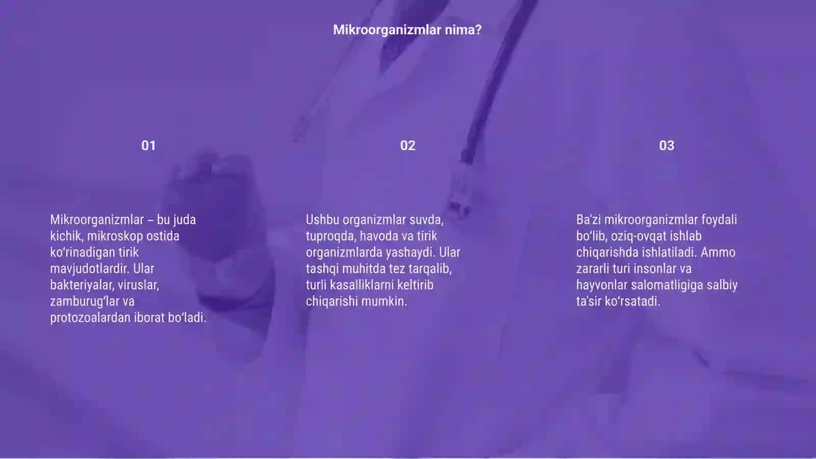 Mikroorganizmlarni tashqi muhitda tarqalishi 3