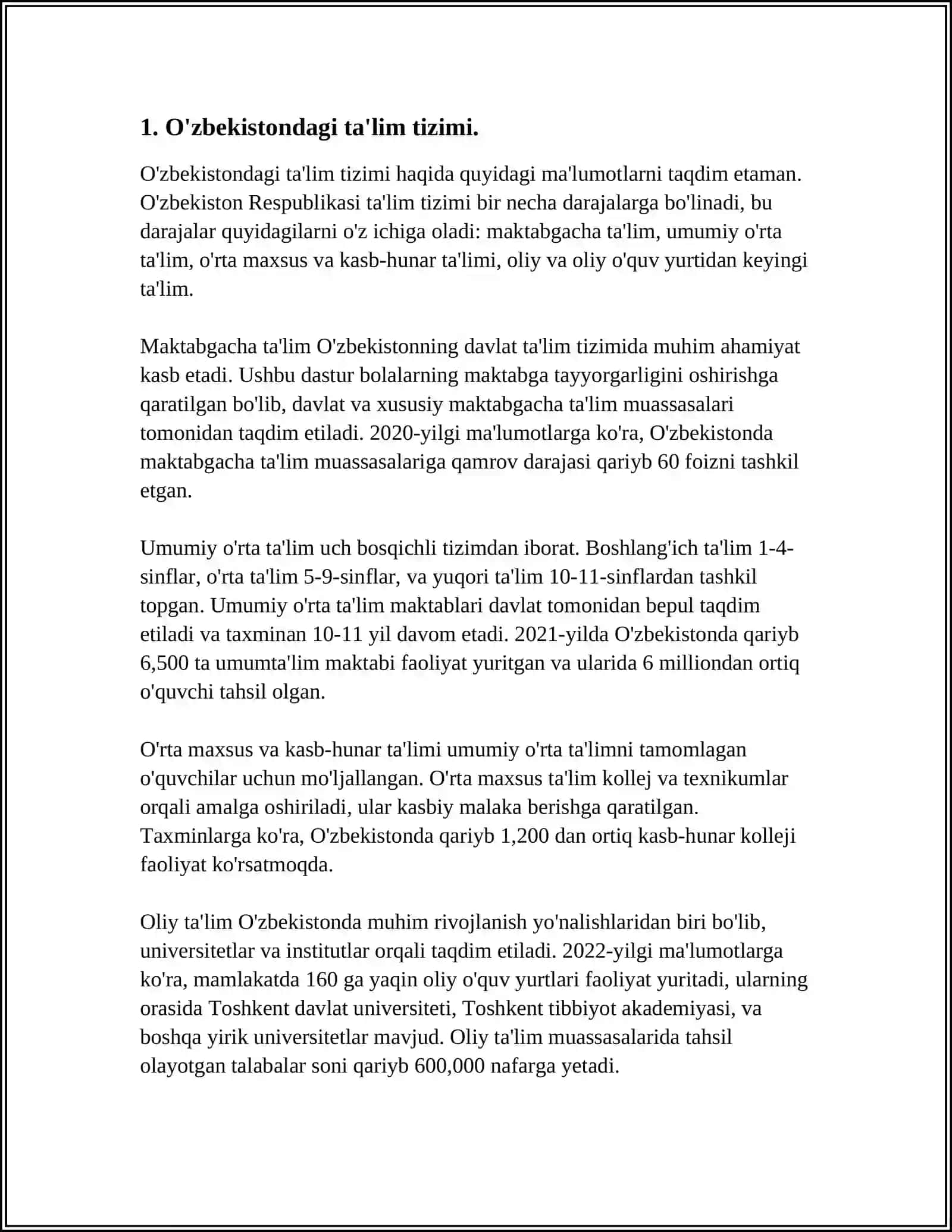 O'zbekistondagi ta'lim tizimi 3