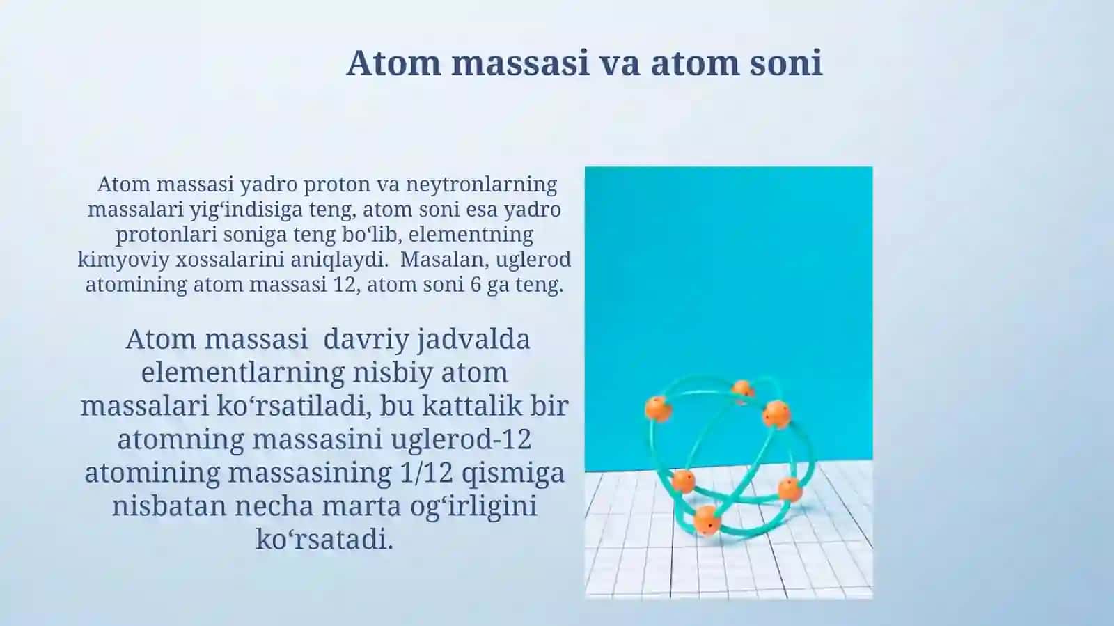Atom tuzilishi. Proton, neytronvaelektronlar 3