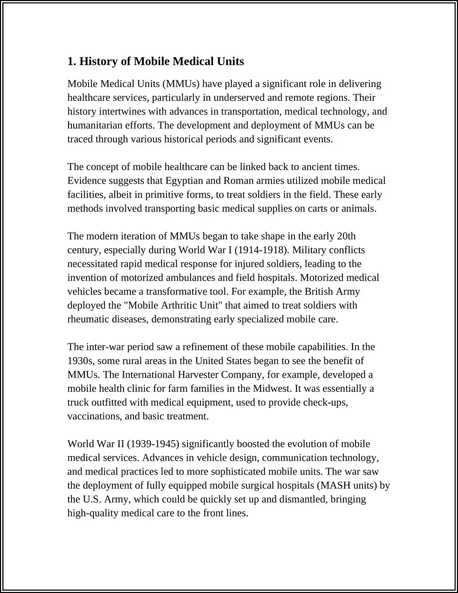 MOBILE MEDICAL UNITSIN THE WORLD 3