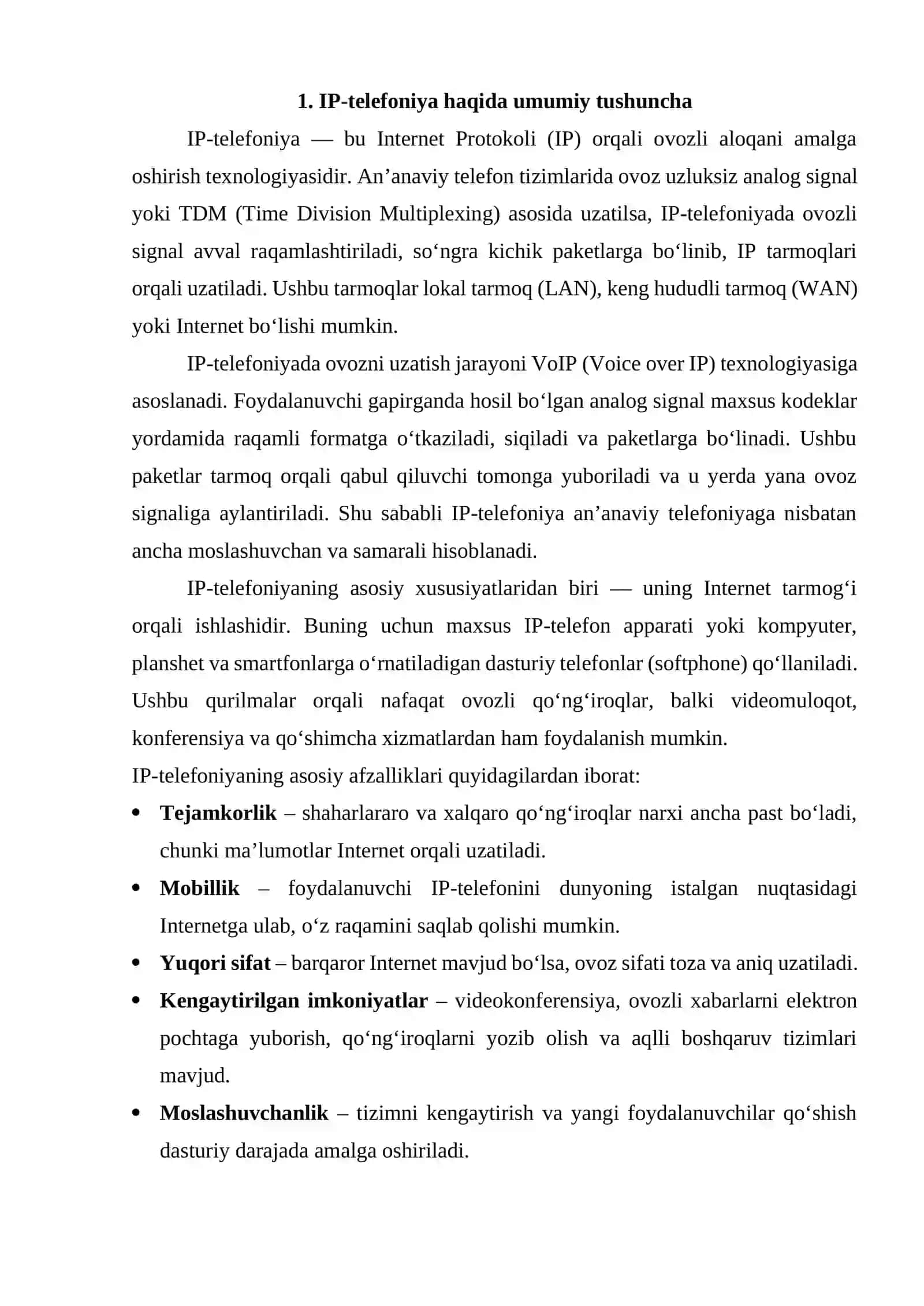 IP-telefoniya texnologiyalari 3