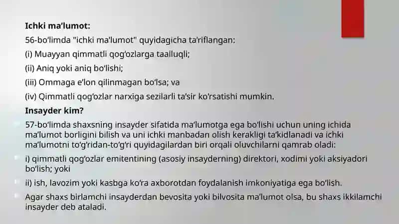 Insayderlik va jinoyat 3