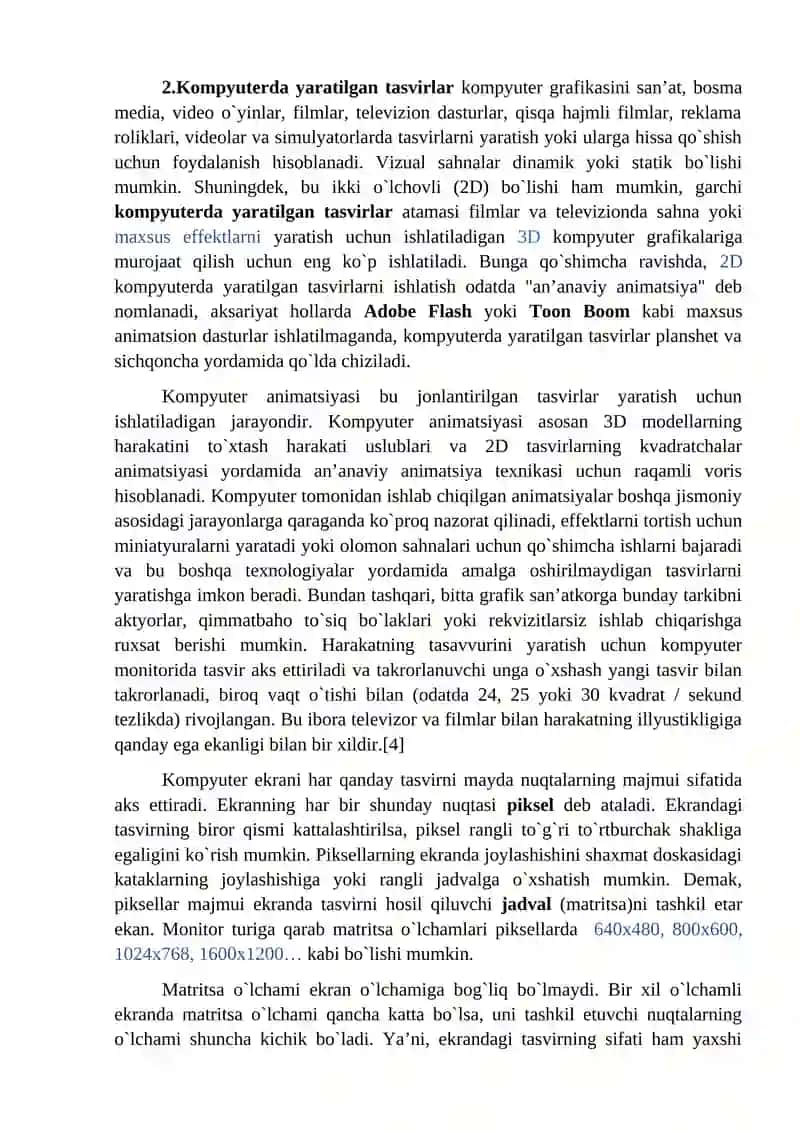 Tasvirni taqdim etish asoslari 3