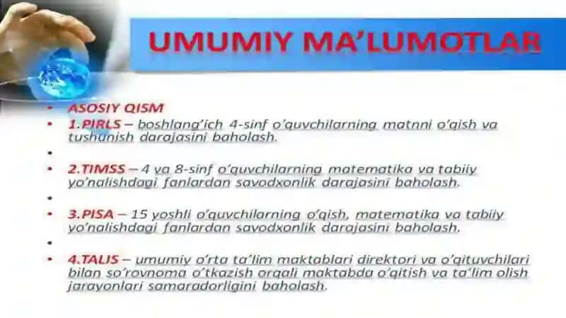 Xalqaro baholash fanidan taqdimoti 3
