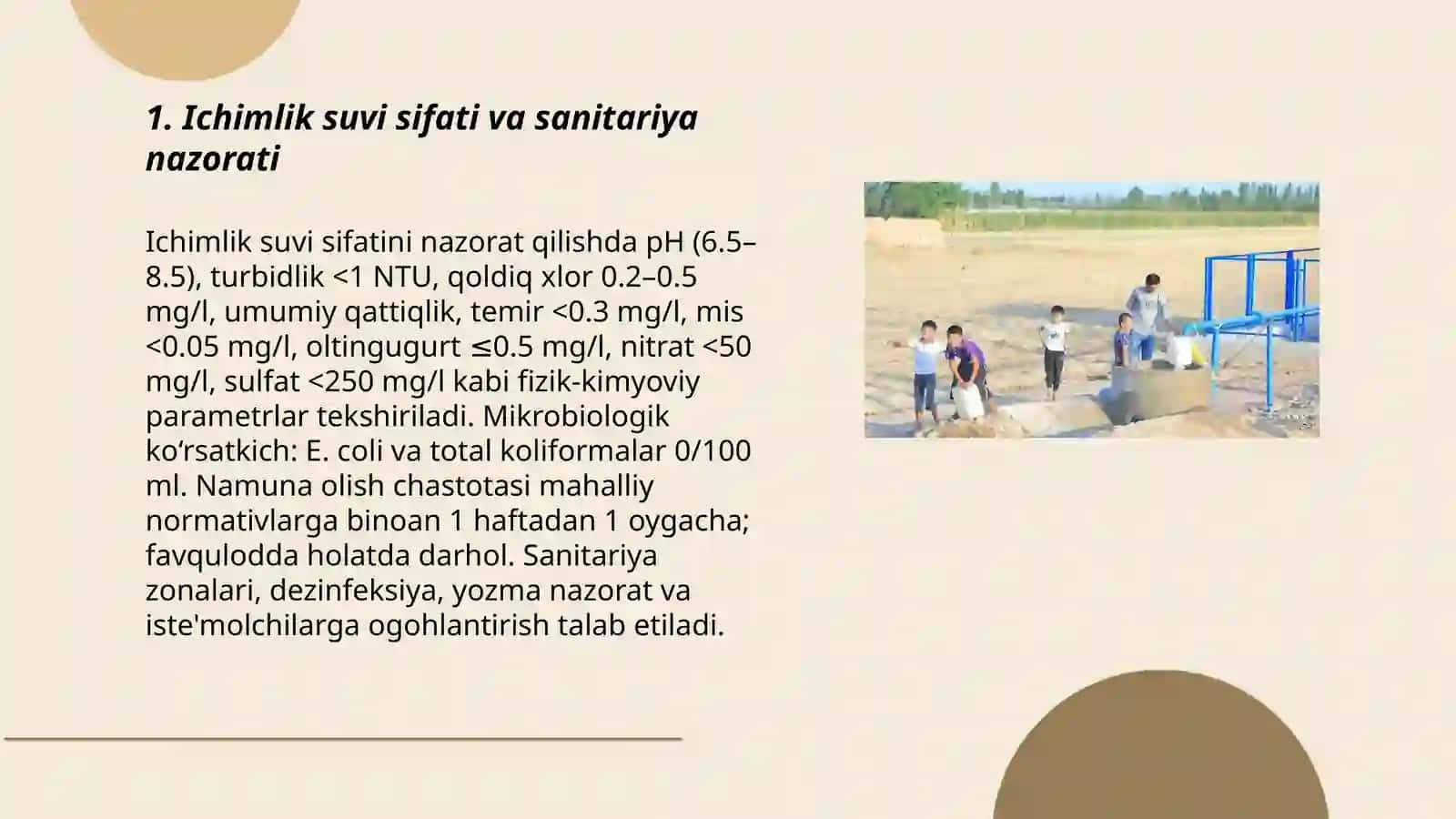 Aholini suv bilan taminlash 3