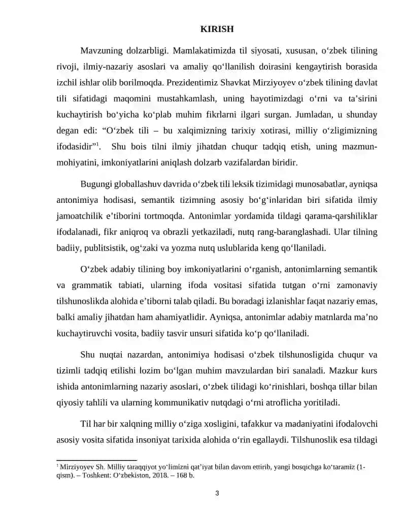 O‘ZBEK TILSHUNOSLIGIDA ANTONIMIYA HODISASI TALQINI 3