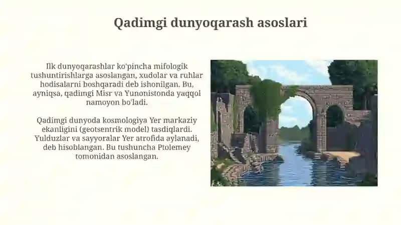 Qadimgi va oʻrta asr qarashlari 3