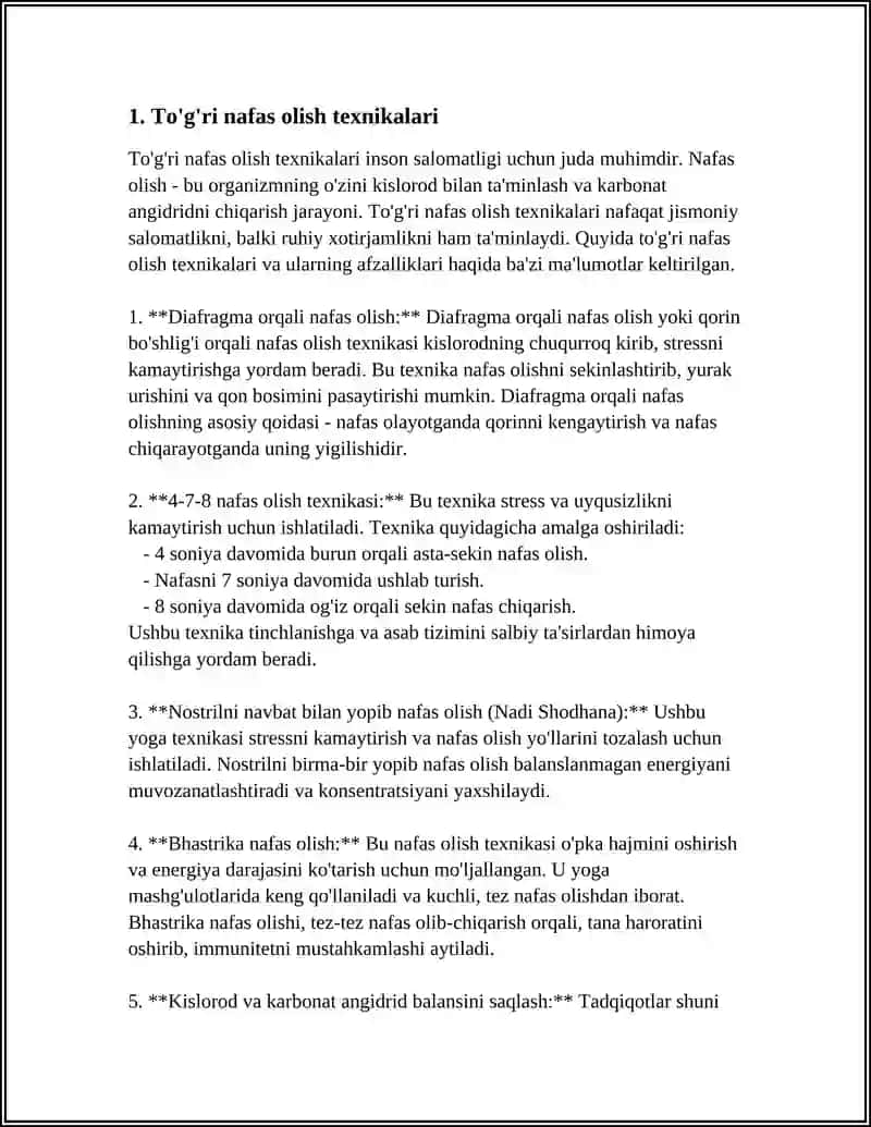 To'g'ri nafas olish texnikalari 3