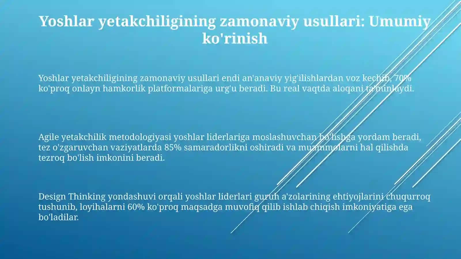 Ta'lim tashkilotida yoshlar yetakchisi faoliyatini zamonaviy tashkillashtirish 3