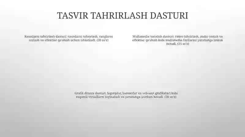 Multimedia Mahsulotlarini Yaratish Dasturlari 3