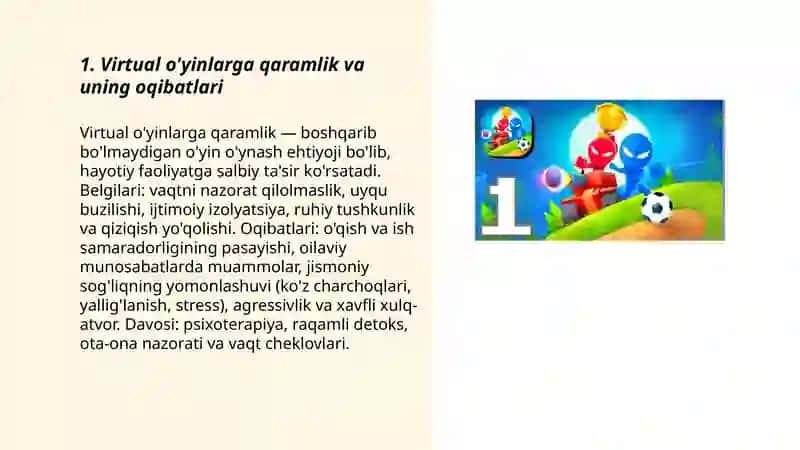Virtual o'yinlarning asoratlari 3