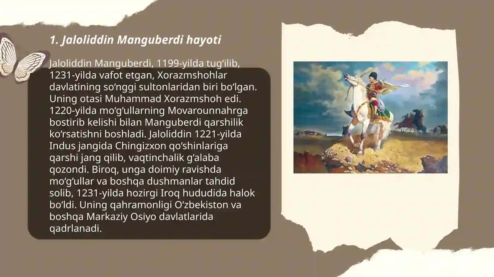 Jaloliddin Manguberdi vatan himoyachisi 3