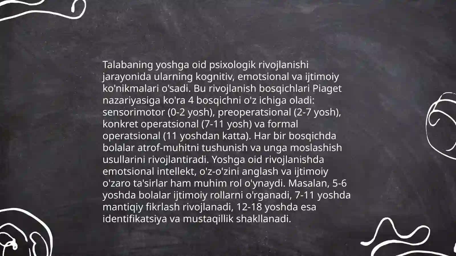 Talabaning yoshga oid xususiyatlari 3