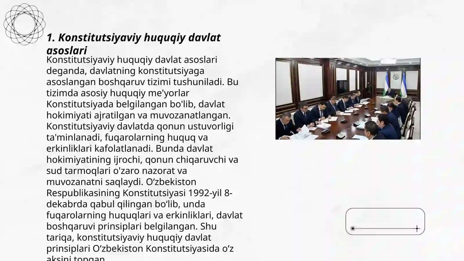Konisitutsiya tuzilish tamoyili 3