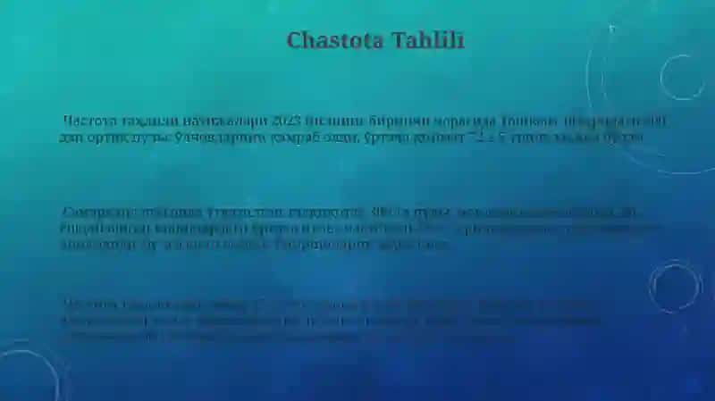 Chastota Tahlili 3